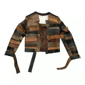Maison Martin Margiela X H&M Belt Heavy Leather Jacket.  Collector